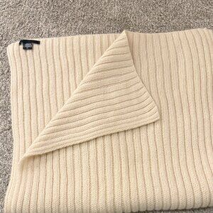 JENNI KAYNE Ribbed Scarf/Shawl Winter White